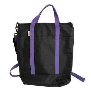 Meridian Lee Slate/ Lavender Waxed Canvas Backpack Tote